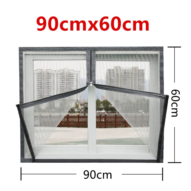 Window Mosquito Zippered Net