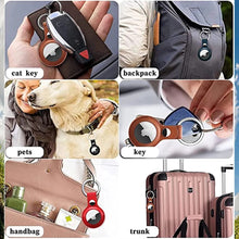 Load image into Gallery viewer, Leather Air Tag Keychain