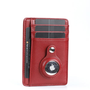 Slim Air Tag Wallet PU Leather