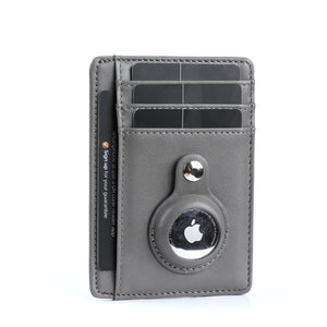 Slim Air Tag Wallet PU Leather