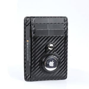 Slim Air Tag Wallet PU Leather